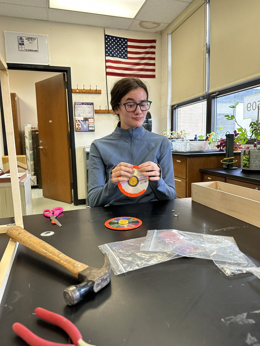 Emma Haas and Emma Martin prepare their structure to compete in the upcoming Scrambler event! #ScienceOlympiad #LibertyHigh <a href="/tarabroc/">Mrs.Broczkowski</a> <a href="/DrKeshodkarS/">Shai Keshodkar</a>