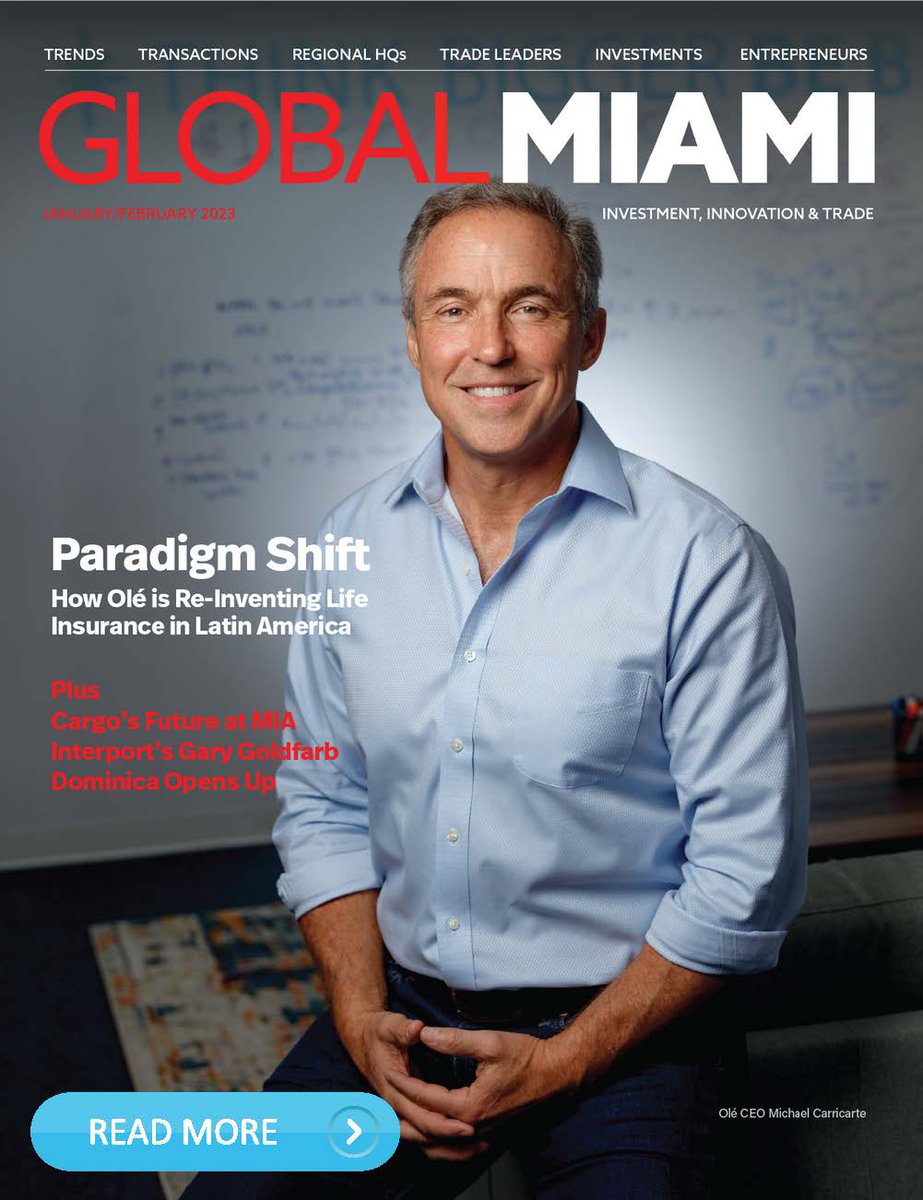 ColumbusHS_Mia's tweet photo. Global Miami Magazine recently featured Michael Carricarte '86 on its cover. Michael is a highly regarded, seasoned veteran in the insurance industry with more than 30 years of experience in the Latin American and Caribbean markets. #CPride #Adeoante #ExplorersInTheNews https://t.co/8YRxWaYeZH