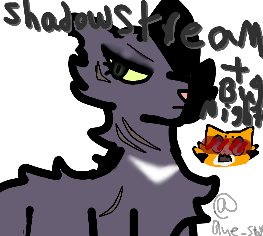 Blue_Star_Is_U's tweet photo. Ok this is my last post before becoming on Haitius for a bit
#ship #warrior #warriorcats #cats #tabby #blackcat #oc #Shadowstream #Bugnight #ibispaint https://t.co/LRssITqxP8