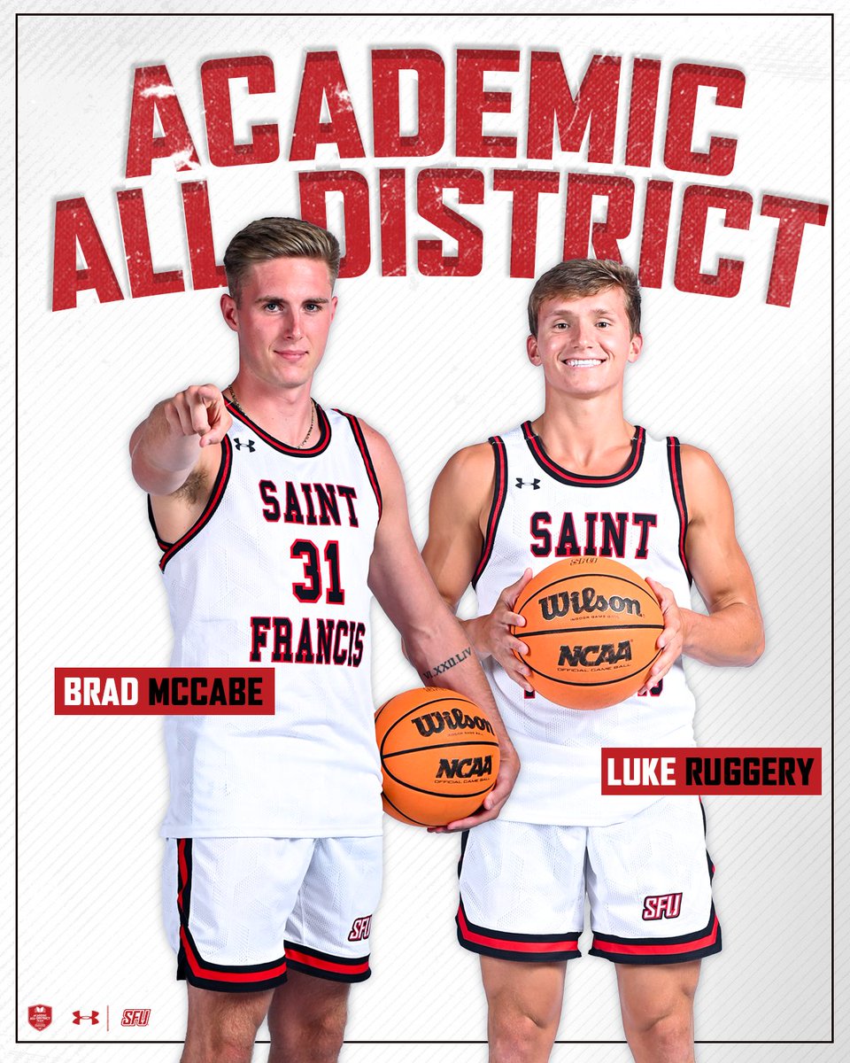 Saint Francis Men’s Basketball (@redflashmbb) on Twitter photo Congratulations to Brad McCabe and Luke Ruggery on being named to the <a href="/CollSportsComm/">College Sports Communicators</a> Academic All-District II Team.
📰tinyurl.com/3xdmukcs
🔴⚡️🏀 #RideTogether #BELIEVE Congratulations to Brad McCabe and Luke Ruggery on being named to the <a href="/CollSportsComm/">College Sports Communicators</a> Academic All-District II Team.
📰tinyurl.com/3xdmukcs
🔴⚡️🏀 #RideTogether #BELIEVE