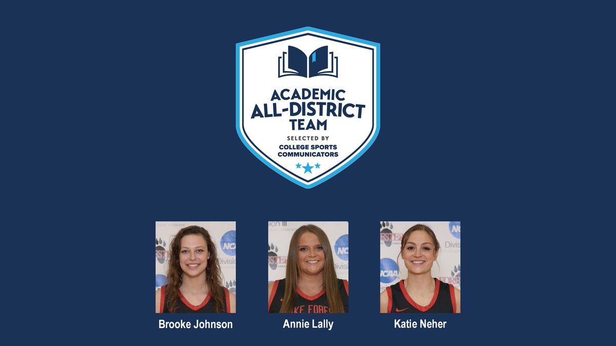 lfc_athletics's tweet photo. Congratulation to Brooke Johnson, Annie Lally, and Katie Neher of @LFC_WBB on being named Academic All-District®! https://t.co/pYdRK04Vzj #GoForesters https://t.co/JcALXJjSBR