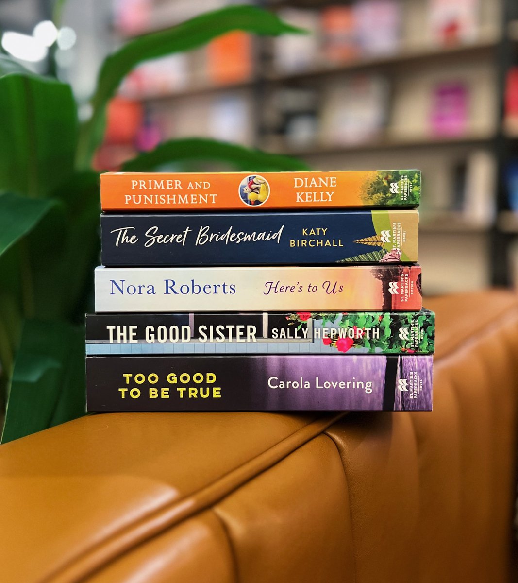 Join us in celebrating these #MassMarket beauties: 🌷THE GOOD SISTER by @SallyHepworth 🛶 HERE'S TO US by Nora Roberts 🖤 TOO GOOD TO BE TRUE by @carolatlovering 💐 THE SECRET BRIDESMAID by @KatyBirchall 🐈 PRIMER AND PUNISHMENT by @DianeKellyBooks