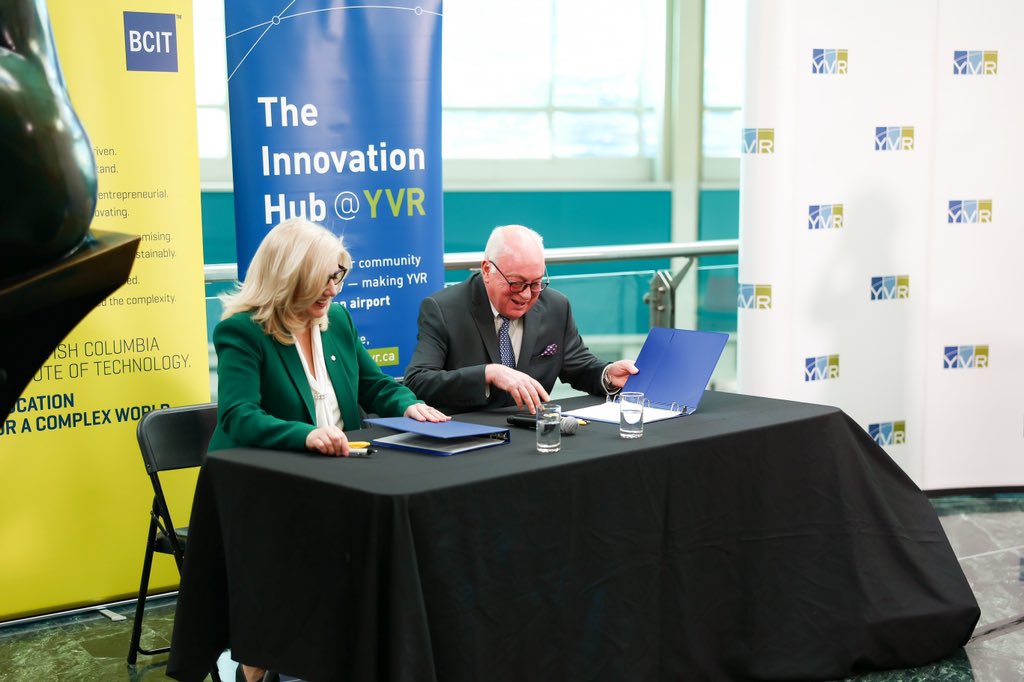 YVR on Twitter: "Today, YVR and @BCIT signed a Memorandum of