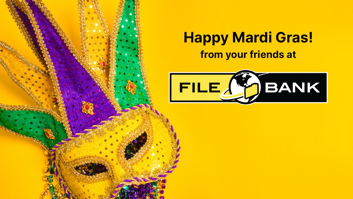 FileBankInc's tweet photo. Happy Mardi Gras 2023 From FileBank
#mardigras #NOLA #neworleans #burbonstreet #nawlins #filebank #carnival #frenchquarter #louisiana #filebankinc #scanthosefiles https://t.co/8F3Km9Q9T1