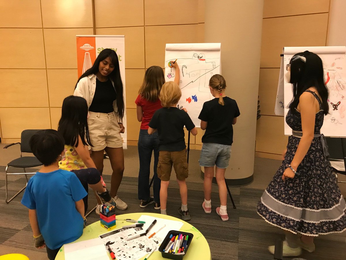 TorontoComics's tweet photo. And last, but CERTAINLY not least! We wanted to announce that we are SO excited to be working with @StoryPlanetTO this year. We can't wait to put on some amazing programming with them on the 28th to inspire and work with kids to bring out the best in their stories! https://t.co/6FmSsIwWwr