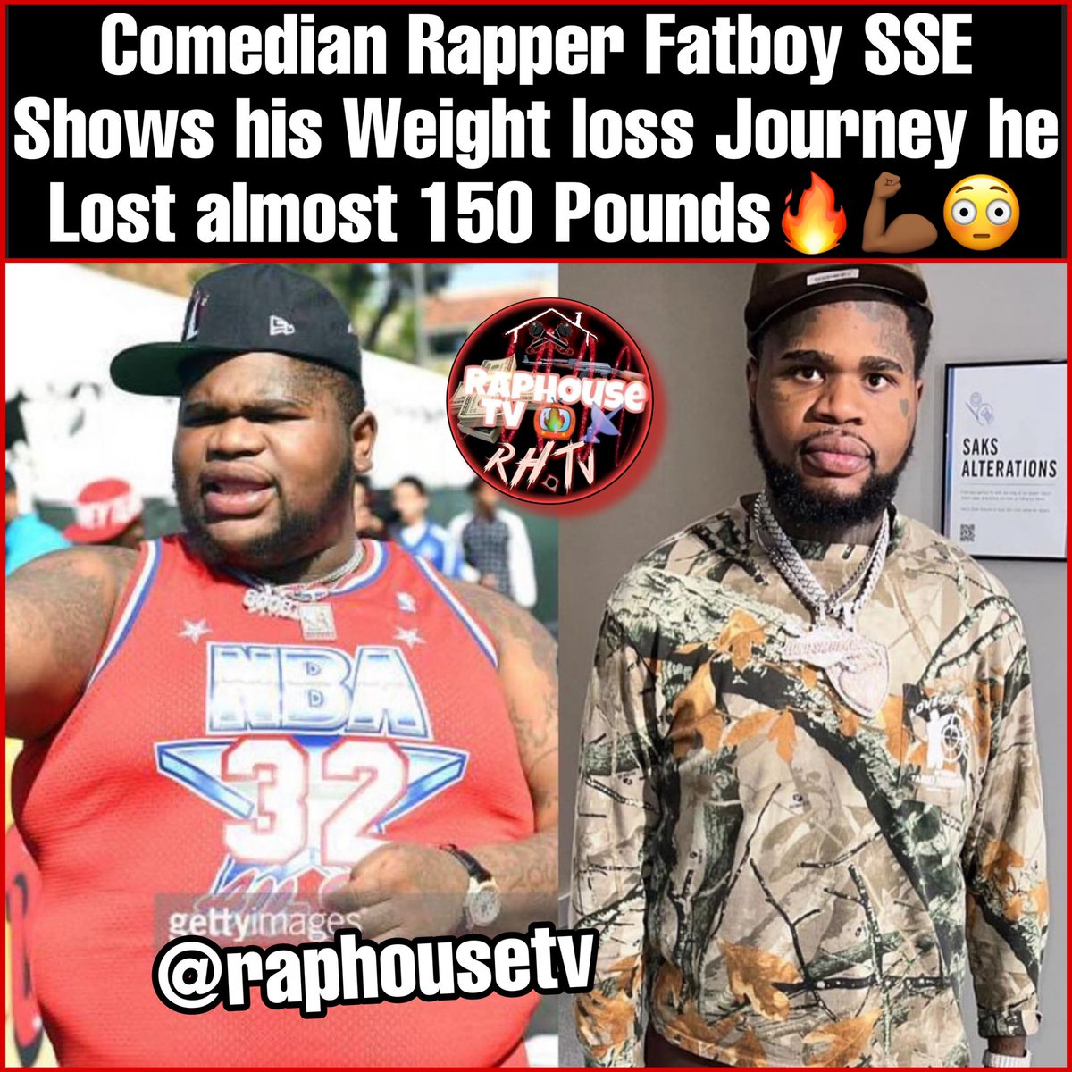 Comedian Rapper Fatboy SSE Shows his Weight loss Journey he Lost almost 150 Pounds🔥💪🏾😳