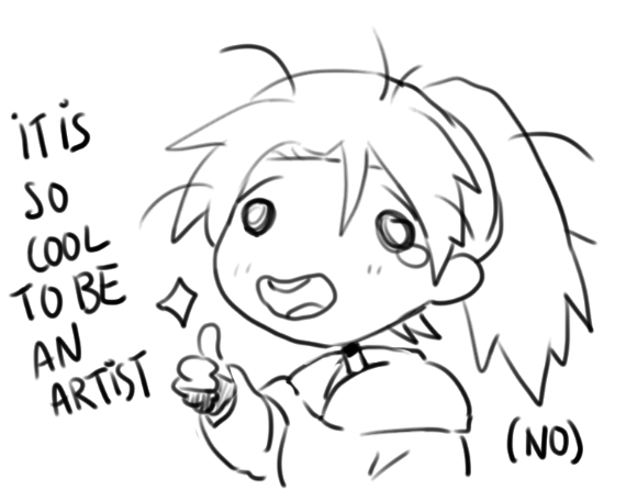 Spent all noon drawing: no new art 