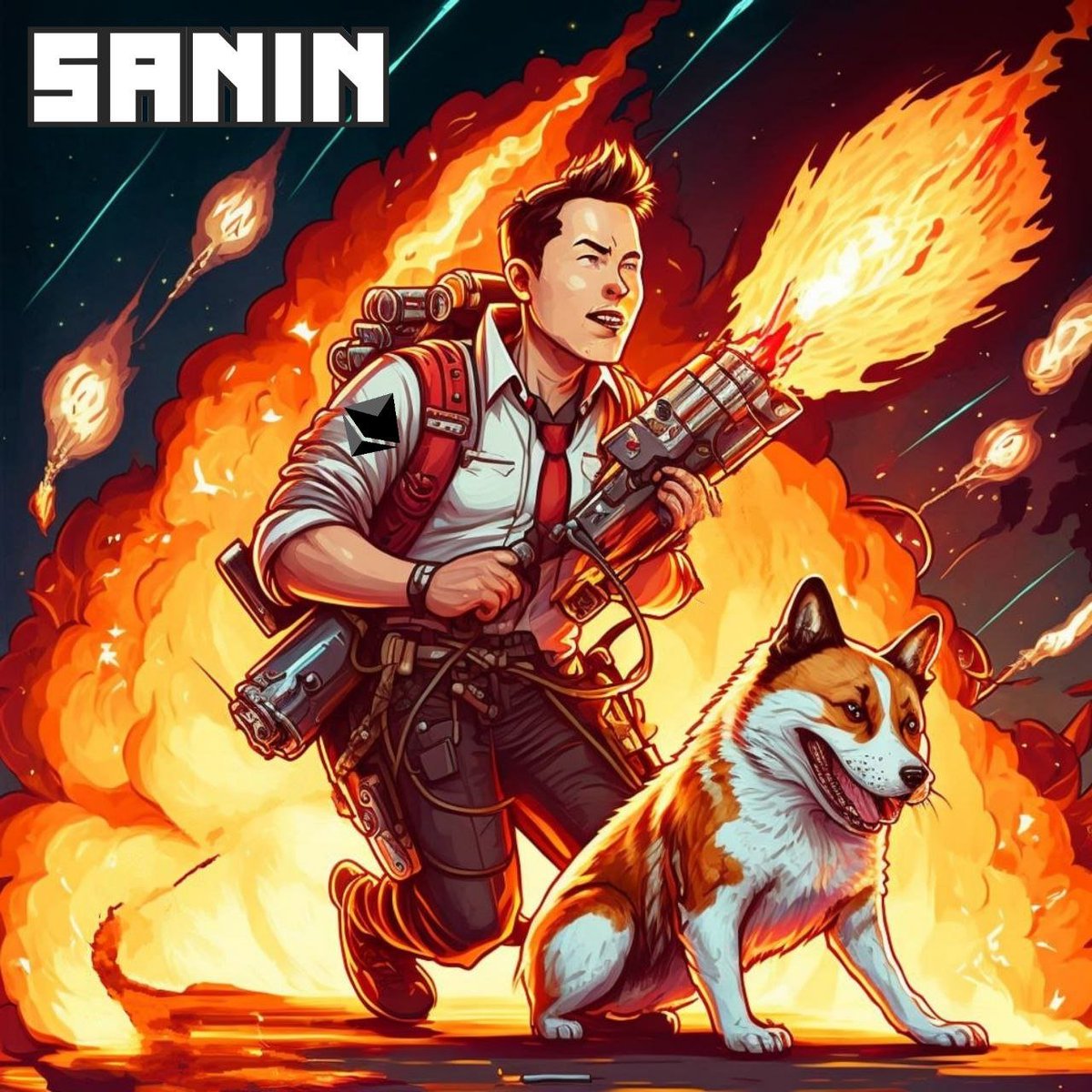 AnarchyRose69's tweet photo. @iwasfdup @elonmusk @dogeofficialceo #SANIN is about to bring that heat in the fight vs centralization powers that should not be. 

It's about time someone leveled the playing field. 

$SANI is building the new civilization.

Join us @elonmusk! 

You will fit right in ;) https://t.co/4Oz9RbXoiQ