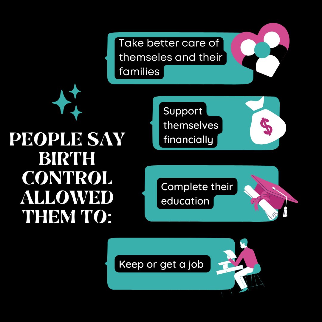AllAccessEKY's tweet photo. People use birth control because it allows them to better care for themselves and their families, complete their education, and achieve economic security! Why do you use birth control? 💘 #ThanksBirthControl https://t.co/r3nNVgpQF5