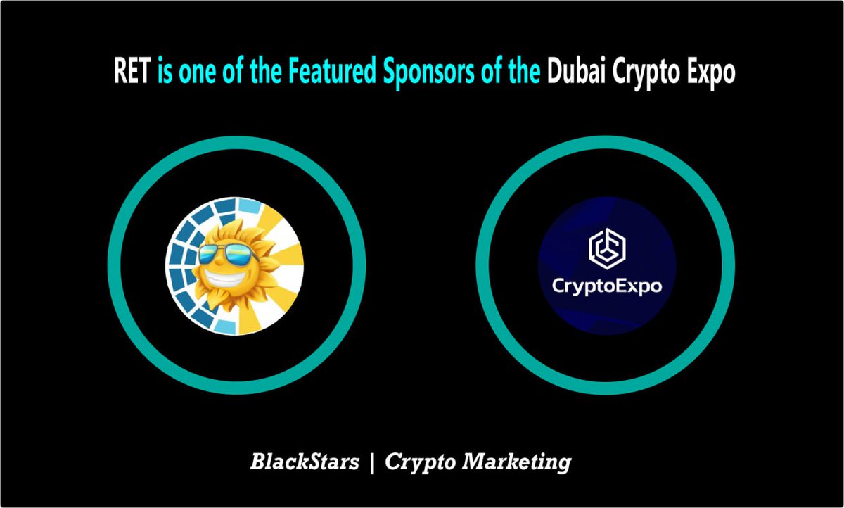 criptoovar's tweet photo. 📢 $RET @BscRetoken is one of the Featured Sponsors of the @TheCryptoExpo https://t.co/ggIvn1t5M5