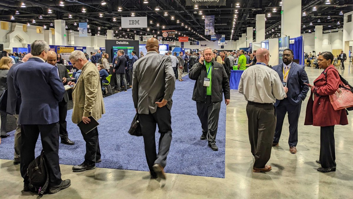 FedTechMagazine's tweet photo. Views from the #RMCS23 exhibit floor: https://t.co/noMZ17A446
