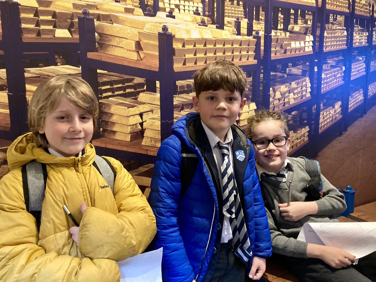 LatPrepEnglish's tweet photo. As good as gold! Y5 @LatymerPrep loved their visit to @bankofengland museum as part of our Finance Week learning so much about the bank’s history and its role in our lives today #Finance https://t.co/HoSKaodxiG