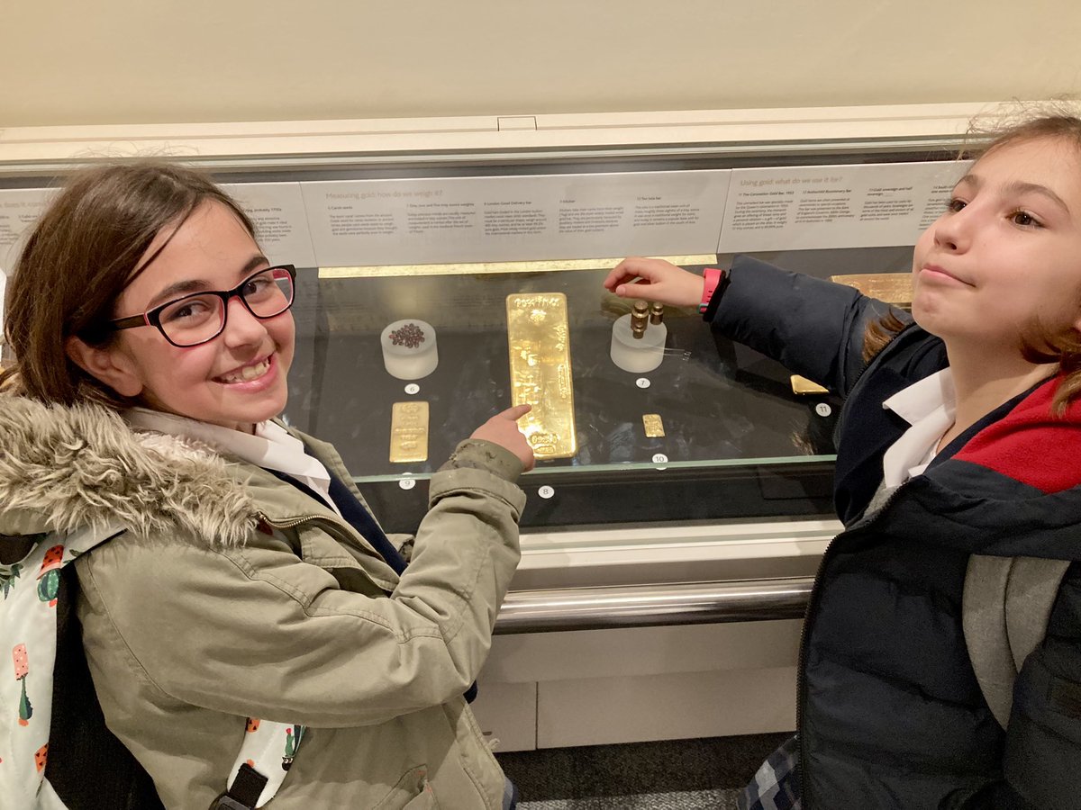 LatPrepEnglish's tweet photo. As good as gold! Y5 @LatymerPrep loved their visit to @bankofengland museum as part of our Finance Week learning so much about the bank’s history and its role in our lives today #Finance https://t.co/HoSKaodxiG