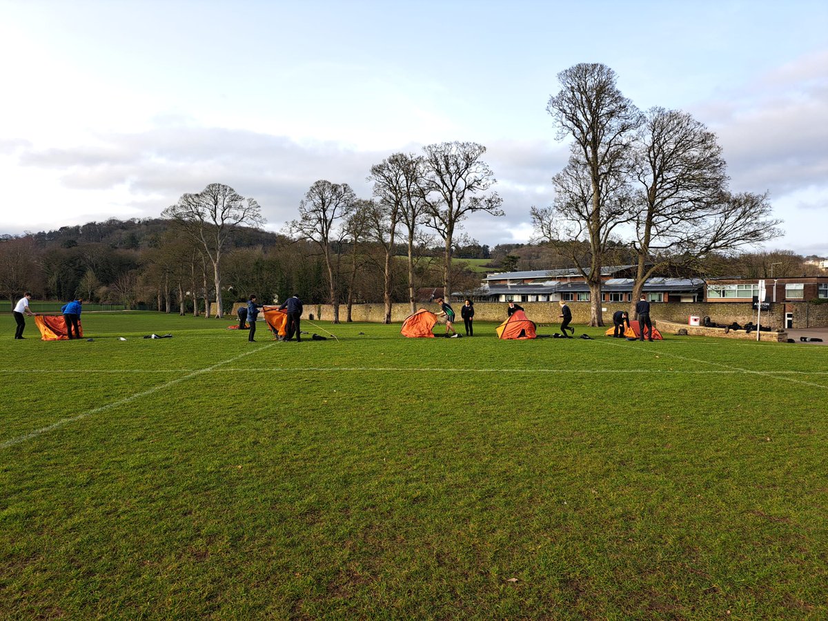 #TenTors training continued today with all tents up in 6 minutes.