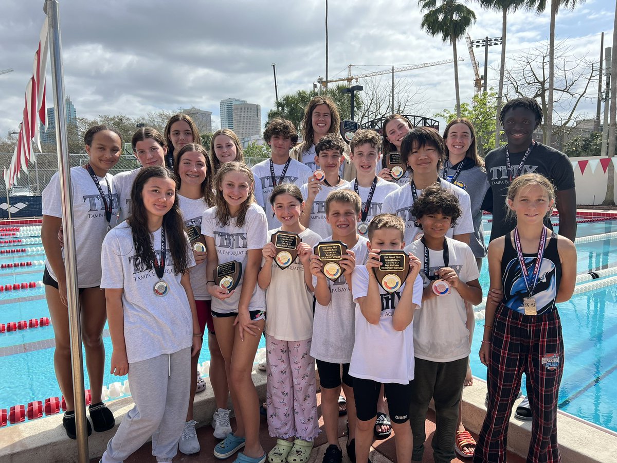TBAYaquatics's tweet photo. Congrats to all of the @tbaynation High Point winners from this past weekends 16th Annual TBAY Gasparilla Races 🏆

#tbaynation #speedsquad #tampa #champabay #swim #swimming #swimtampa #swimmingtampa #tampaswim #tampaswimming #swimlessons #speed #fast #learntoswim #triathlon https://t.co/GMkvFAGCka