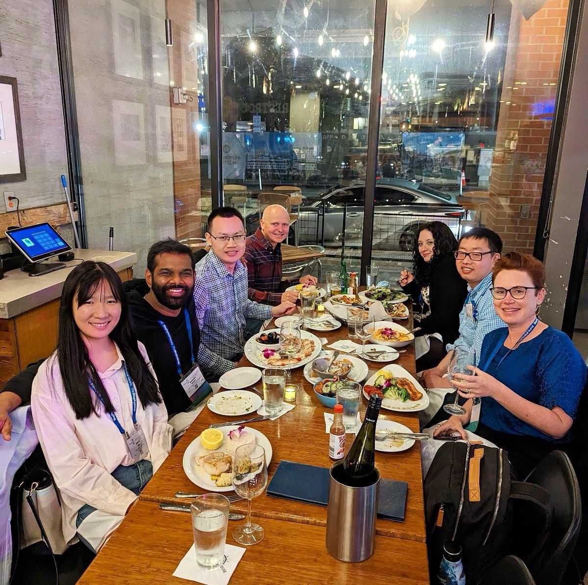 Lab dinner at #BPS2023, with our aunt and uncle <a href="/renaemryan1/">Prof Renae Ryan</a> and <a href="/robertvandenbe2/">Professor Robert Vandenberg</a> 😁