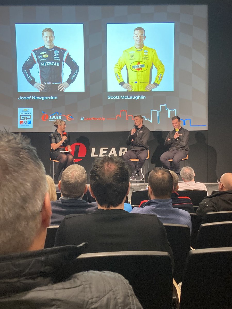 MattSecord's tweet photo. Just another day in the office. It was a great day! 100 days until the #detroitgp #LearRevsUp @josefnewgarden #teampenske https://t.co/tFAGS9MffO