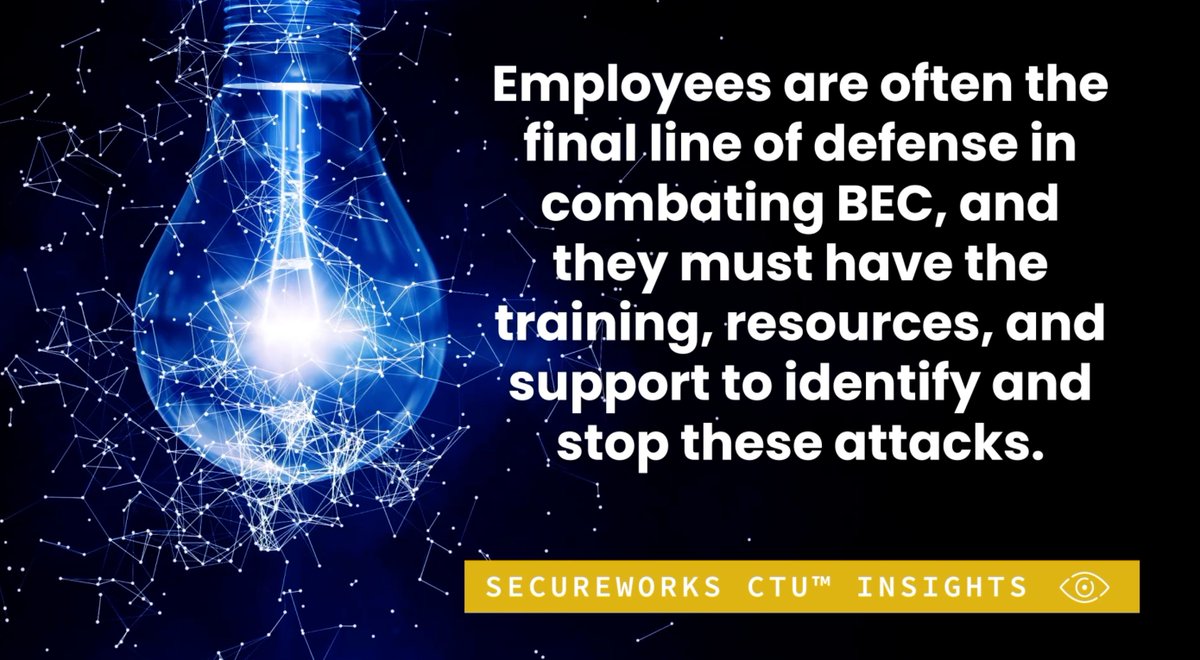 royals1967's tweet photo. Are your employees trained to recognize Business Email Compromise? Get started with these tips.

#Secureworks #CyberTips #Azure #Cybercrime https://t.co/H60u5UEzIv https://t.co/kp47EqBZt3