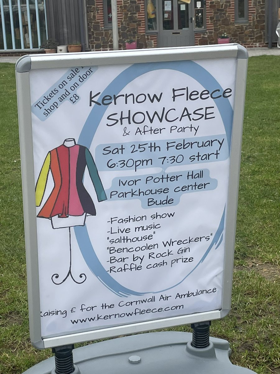 Raising £ for Cornwall Air Ambulance Kernow Fleece catwalk &amp; after party sat 25th Feb #lovebude#lovecornwall#kernowfleece#airambulance#bencoolenwreckers#rockgin#salthouse