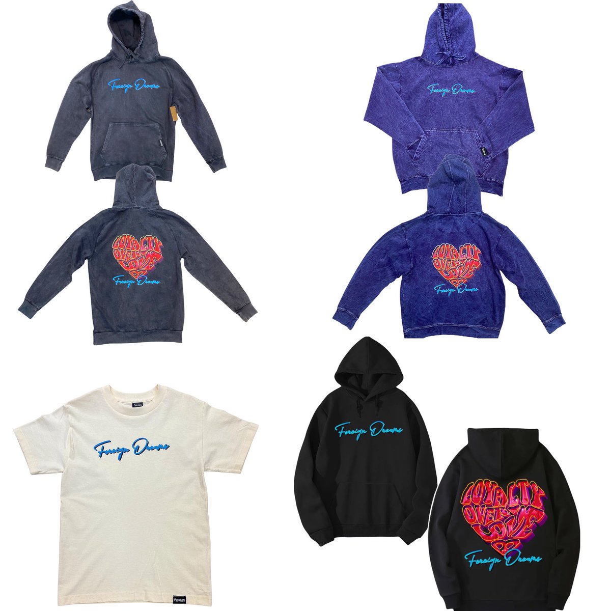 ForeignDreamsCo's tweet photo. New Loyalty Over Love ❤️ Drop now available on our website! Click the link and order yours 😎 https://t.co/tyLouVhZqw