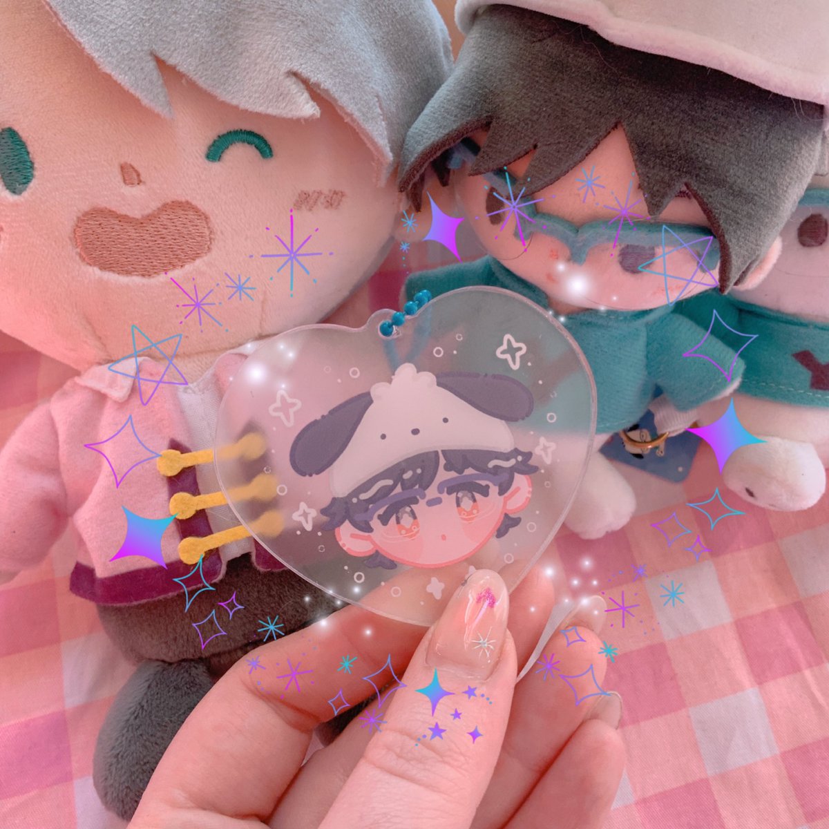 勝生勇利 ,ヴィクトル・ニキフォロフ 「 Yuri On Ice charms I love my little San」|🎃sarah🎃 @KaizokuCon ଘ(੭ˊᵕˋ)੭* ੈ✩‧˚のイラスト