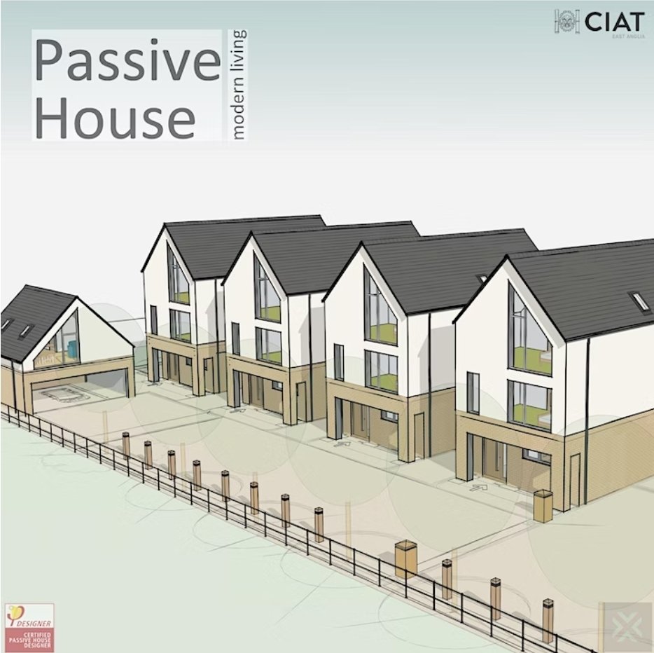 Our next virtual meeting is on 2nd March. We have Stephen from Nixon Architecture (nixonarchitecture.co.uk) presenting a talk on #Passivhaus and its implementation into general construction. Sign up here: tinyurl.com/ypfdd923
#CIAT #architecture #meeting