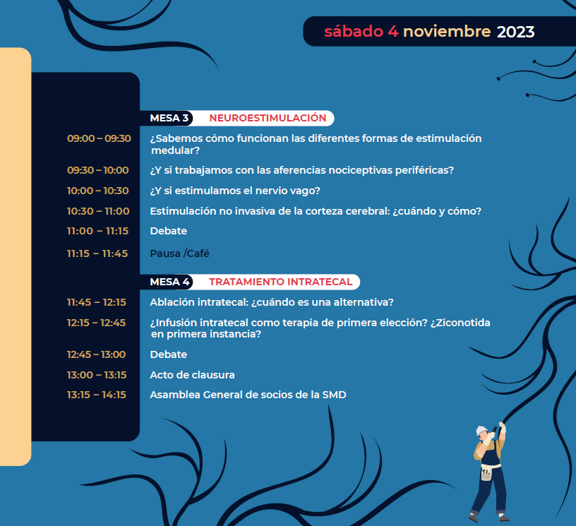 📽️¡Arrancamos con el programa preliminar! 🎤 En breve... ¡anunciaremos los ponentes que nos neuromodulo-embelesarán! 🗓️¡Marca las fechas en tu agenda! #SMD2023 #dolor #neuromodulandoeldolor