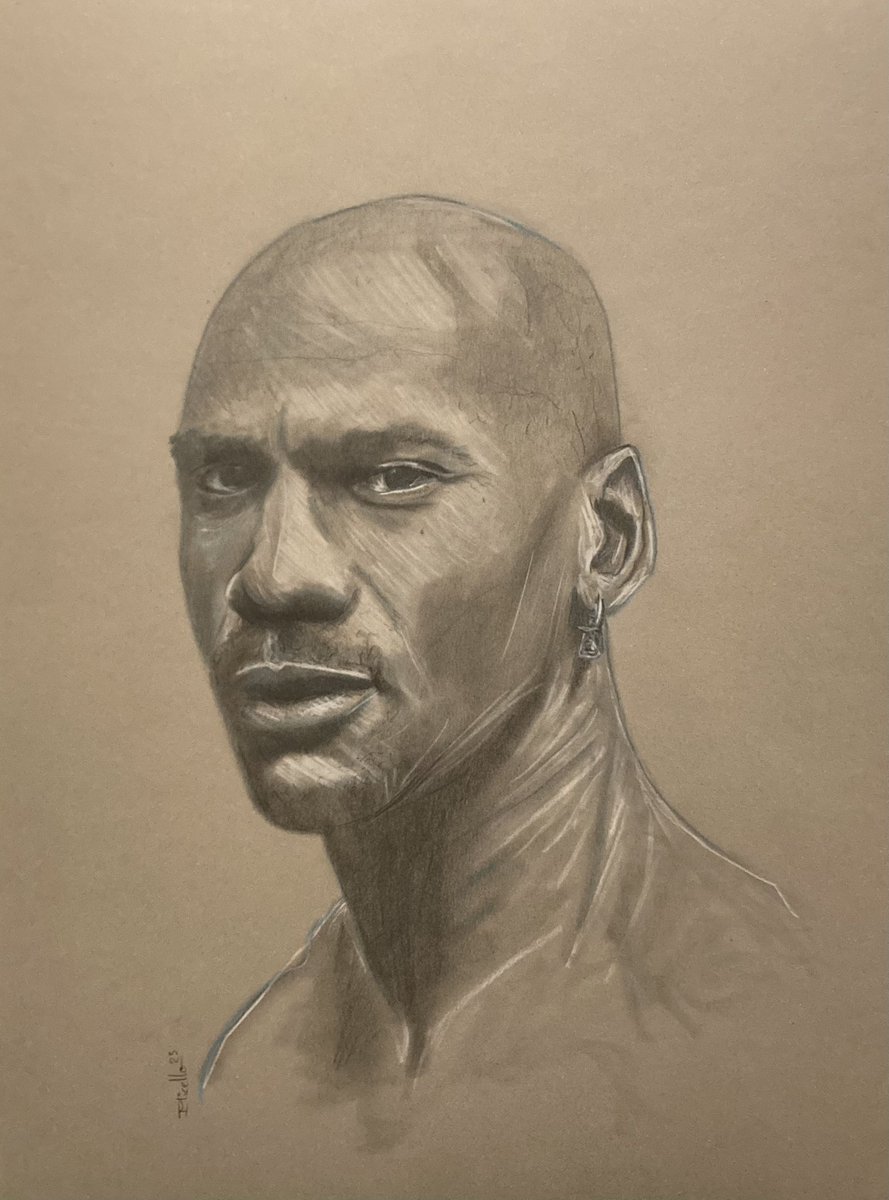 IMicello's tweet photo. Il y a quelques jours, Jordan a fêté ses 60 ans 🎉 une légende vivante! #jordan #michaeljordan #nba #legend #nbajordan #nbajordan23 #legendjordan #draw #drawing #dessin #portrait #basketball #basketball🏀 #artiste #ivanmicello #micello #art #ritratto https://t.co/7Lhecd7pmL