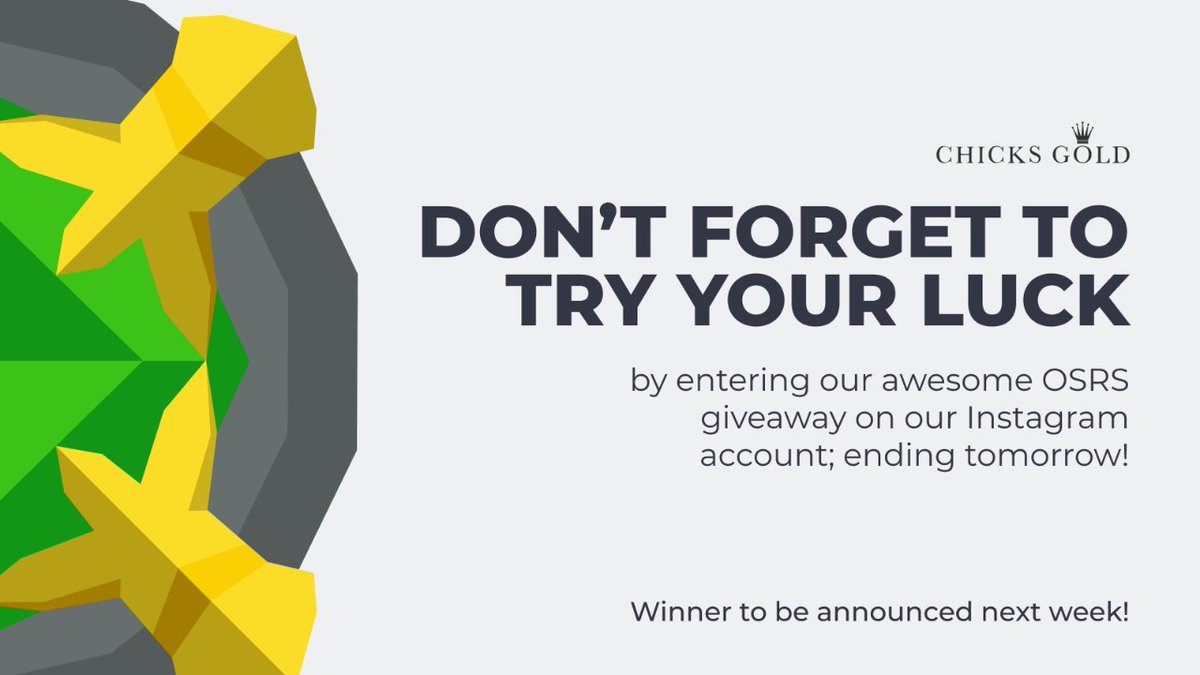 ChicksGold's tweet photo. Are you in the draw to win? 🎮✊

Don't miss your chance! #chicksgoldgiveaway #beawinner #gaming

Visit us for more ➡️ https://t.co/6CBz1ORX80 https://t.co/NpuLV5e2O0