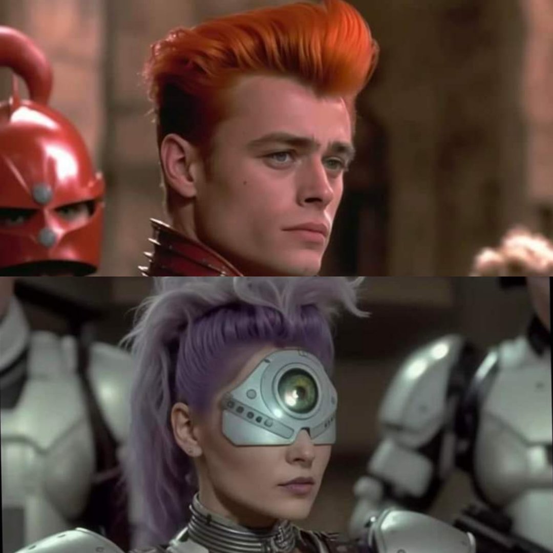 fourfingerpod's tweet image. Futurama as a dark 80s movie (1/3)