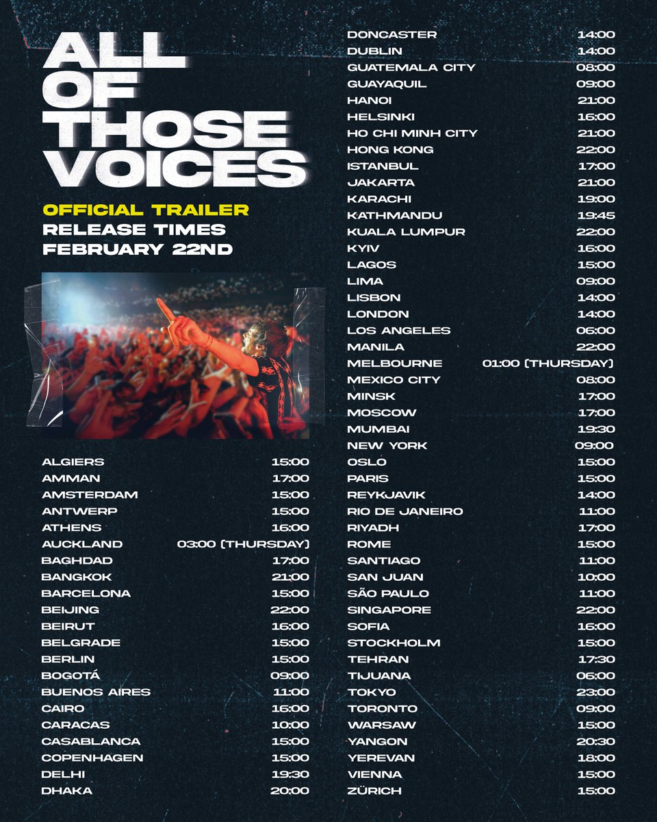 All Of Those Voices tweet media