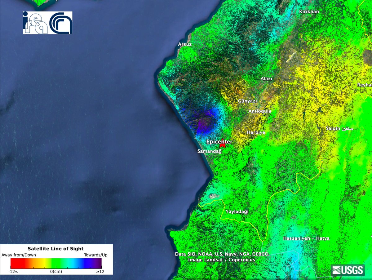 Fernando Monterroso (@maferp_13) on Twitter photo The #Sentinel1 co-seismic interferogram and LOS Displacement map of the recent seismic (Mw 6.3 February 20), 3 km SSW of Uzunbağ Turkey 🇹🇷 You can find this and other DInSAR co-seismic products on the <a href="/EPOSeu/">EPOS</a> geoportal <a href="/CnrIrea/">CNR-IREA</a> <a href="/FraxInSAR/">Francesco Casu</a> <a href="/claudiodeluca/">Claudio de luca</a> <a href="/SimoneAtzori73/">Simone Atzori</a> <a href="/dott109/">Michele Manunta</a> The #Sentinel1 co-seismic interferogram and LOS Displacement map of the recent seismic (Mw 6.3 February 20), 3 km SSW of Uzunbağ Turkey 🇹🇷 You can find this and other DInSAR co-seismic products on the <a href="/EPOSeu/">EPOS</a> geoportal <a href="/CnrIrea/">CNR-IREA</a> <a href="/FraxInSAR/">Francesco Casu</a> <a href="/claudiodeluca/">Claudio de luca</a> <a href="/SimoneAtzori73/">Simone Atzori</a> <a href="/dott109/">Michele Manunta</a>