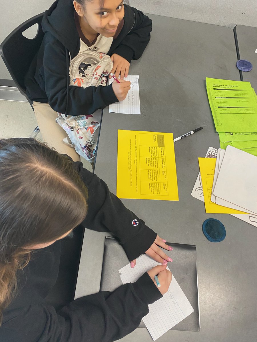 alia_kunkel's tweet photo. The DMS Math team is coming in HOT 🔥 with students and essential skills! Way to Spring Forward® with rubrics! 🐇🐰 @nikkibemis_ @PackPrincipal @hanna_schramm @Ktbiggs00 @MsGavlick #SpringForward #CISDessentialskills https://t.co/mV1aViGKdq