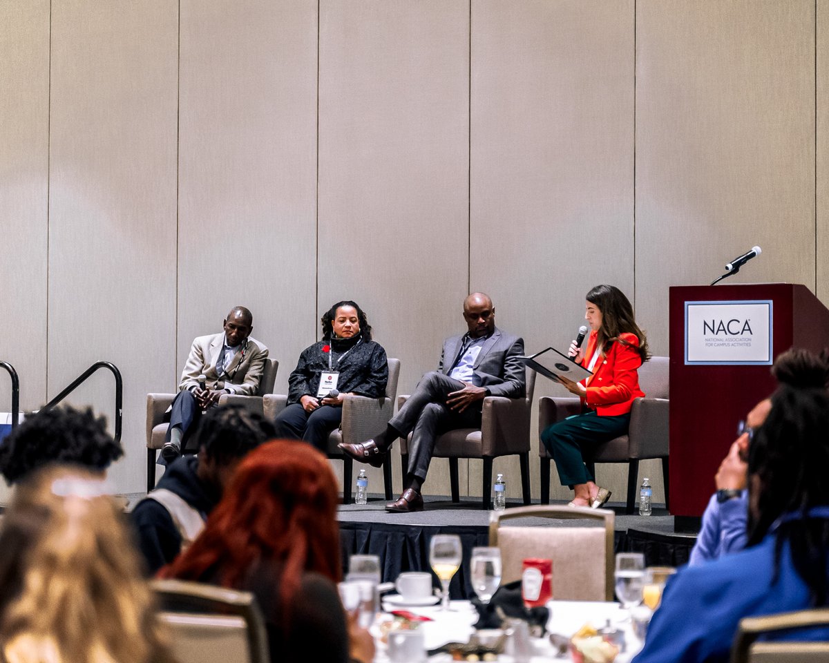 THENACA's tweet photo. We want to thank our panelists at our professional development brunch for helping us explore the way we show up in the world and how we can return to our communities and be vocal advocates to end systemic racism. #NACALive https://t.co/avvO73ZjxX