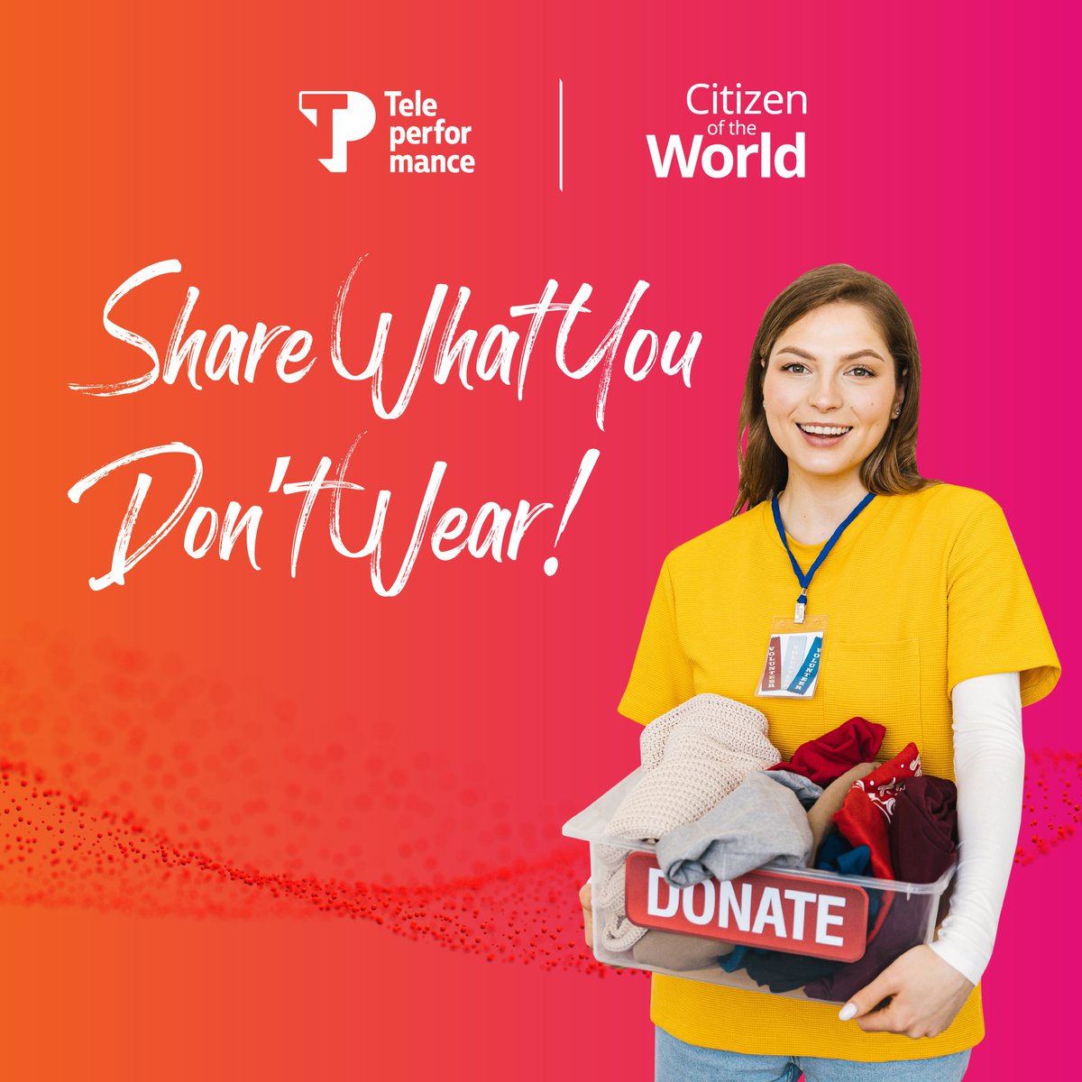 Teleperformanceusa on twitter give back with teleperformance by