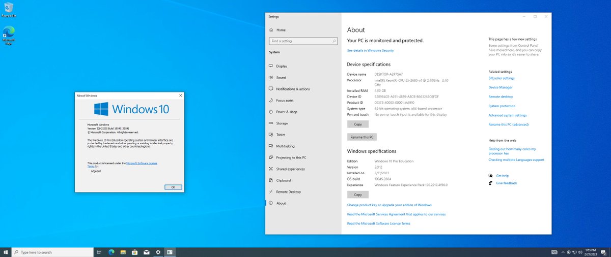 WZorNET's tweet photo. 🧵Download Windows 10 Version #22H2, (#UpdatedFebruary2023) #CONSUMER/#BUSINESS from #MSDN via Torrent👇
📋OS Build 19045.2604.vb_release_svc_prod1.230130-1721 with #KB5022834
✔️4-ENGLISH📀👉https://t.co/CQ1EqC9SZI
✔️4-RUSSIAN📀👉https://t.co/zE0rrGACc2
🧙♂️by @rgadguard
👁️W.Z.T🪄 https://t.co/tiS04cfqVm