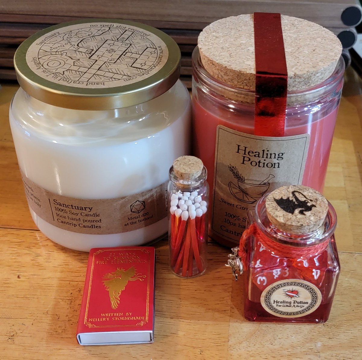 JStumpfel's tweet photo. Just got the package in! Thanks again @CantripCandles, my wife and I love all of it! https://t.co/hhvBNqlLRF