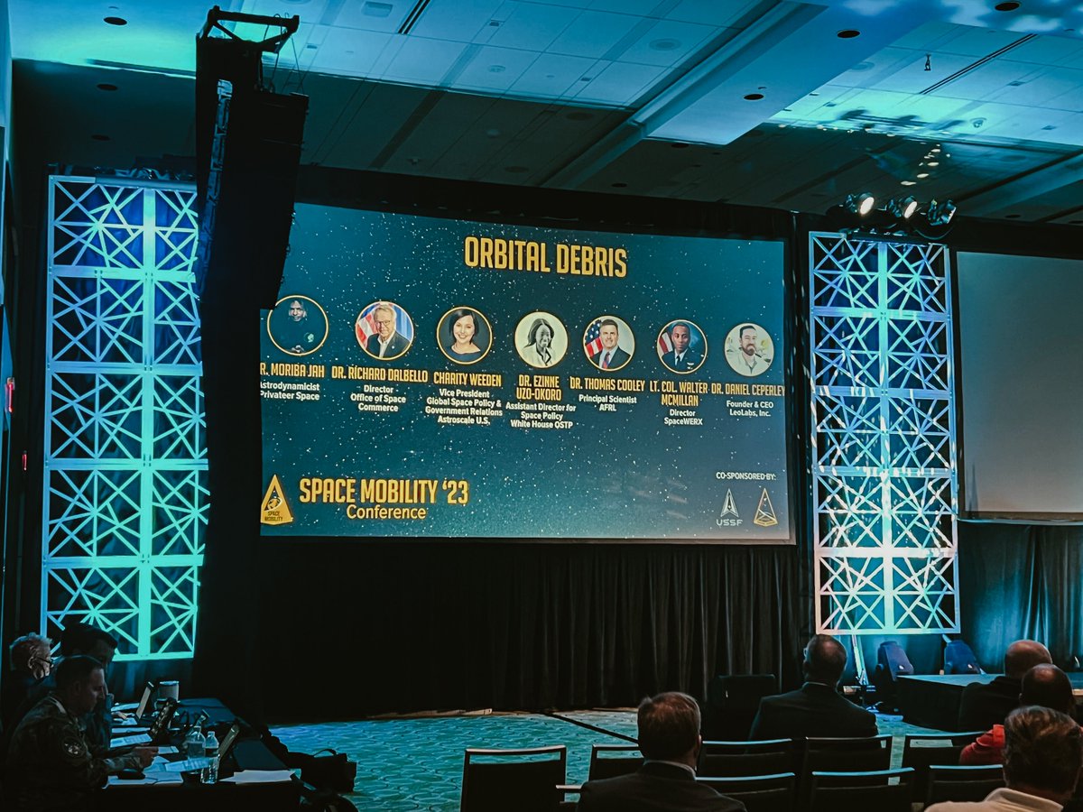 LeoLabs_Space's tweet image. Happening now 👉 CEO Dan Ceperley is onstage at #SpaceMobility beside other innovative leaders discussing what&apos;s needed to reduce #SpaceDebris and enhance #SpaceSafety.