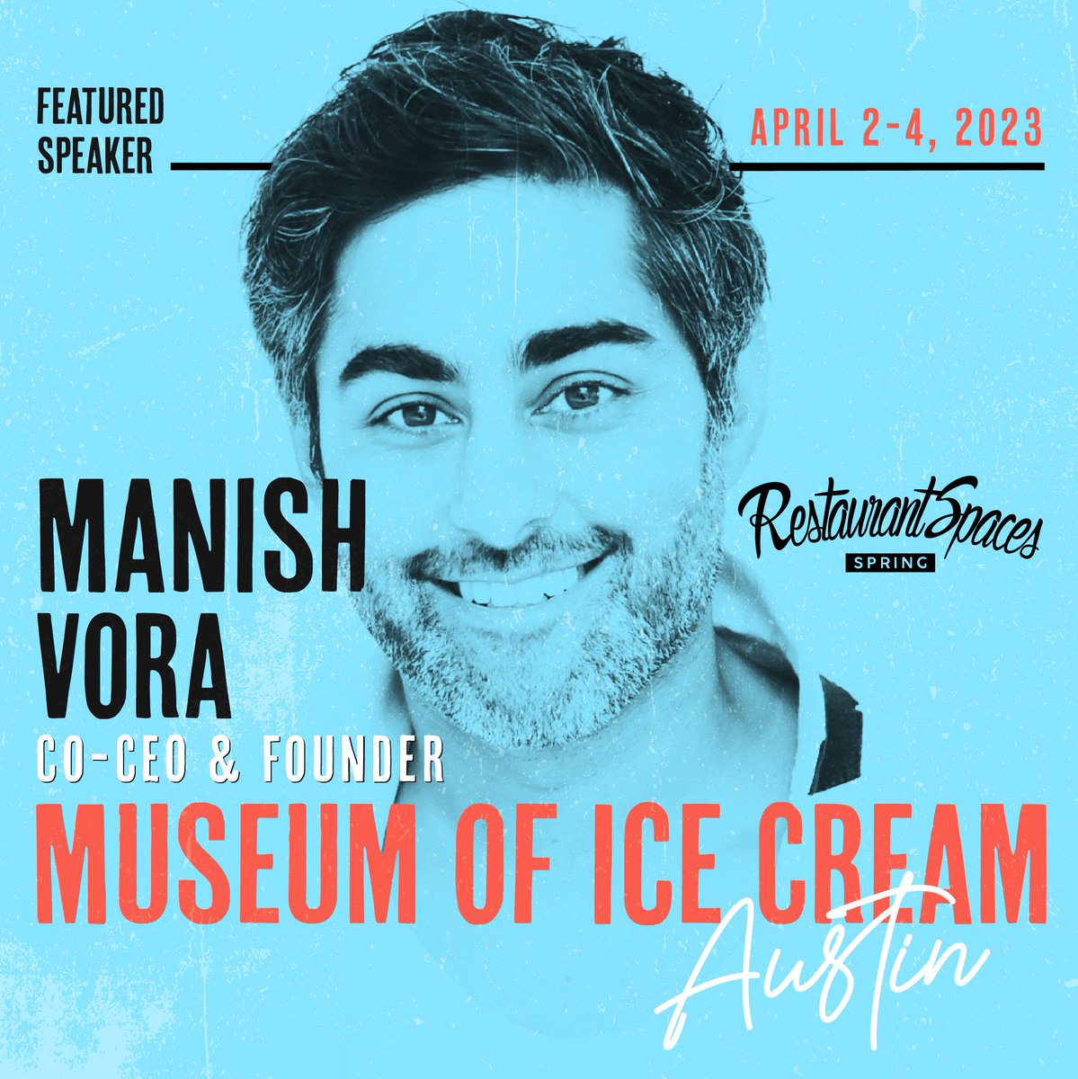 What a treat to showcase Museum of Ice Cream at RestaurantSpaces Spring! Founder &amp; Co-CEO Manish Vora will dive into creating unforgettable experiences through immersive design and human social architecting. hubs.li/Q01D0Srv0
#restaurantdesign #RestaurantSpaces