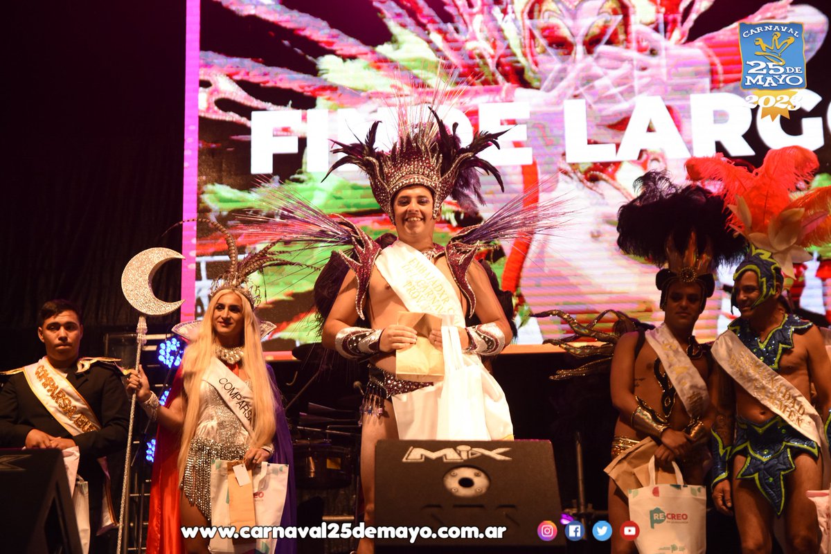 carnaval25DM's tweet photo. ► En la Fiesta Provincial del Carnaval 2023, se realizó la elección del Embajador y este año, Maximiliano "Pichin" Silva será quien lleve dicho título por toda la región https://t.co/Xd8EDClmsb