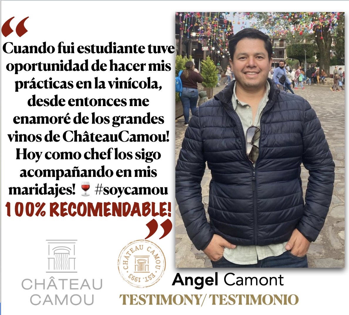 #TESTIMONIO! Estos son los motivos por los cuales nos esforzamos a darles lo mejor de Château Camou! En nombre de todo el equipo - Gracias por su preferencia! #chateaucamou #soycamou #rotary #rotaryloscabos #rotaryensenada #rotaryensenadatodossantos Los esperamos!