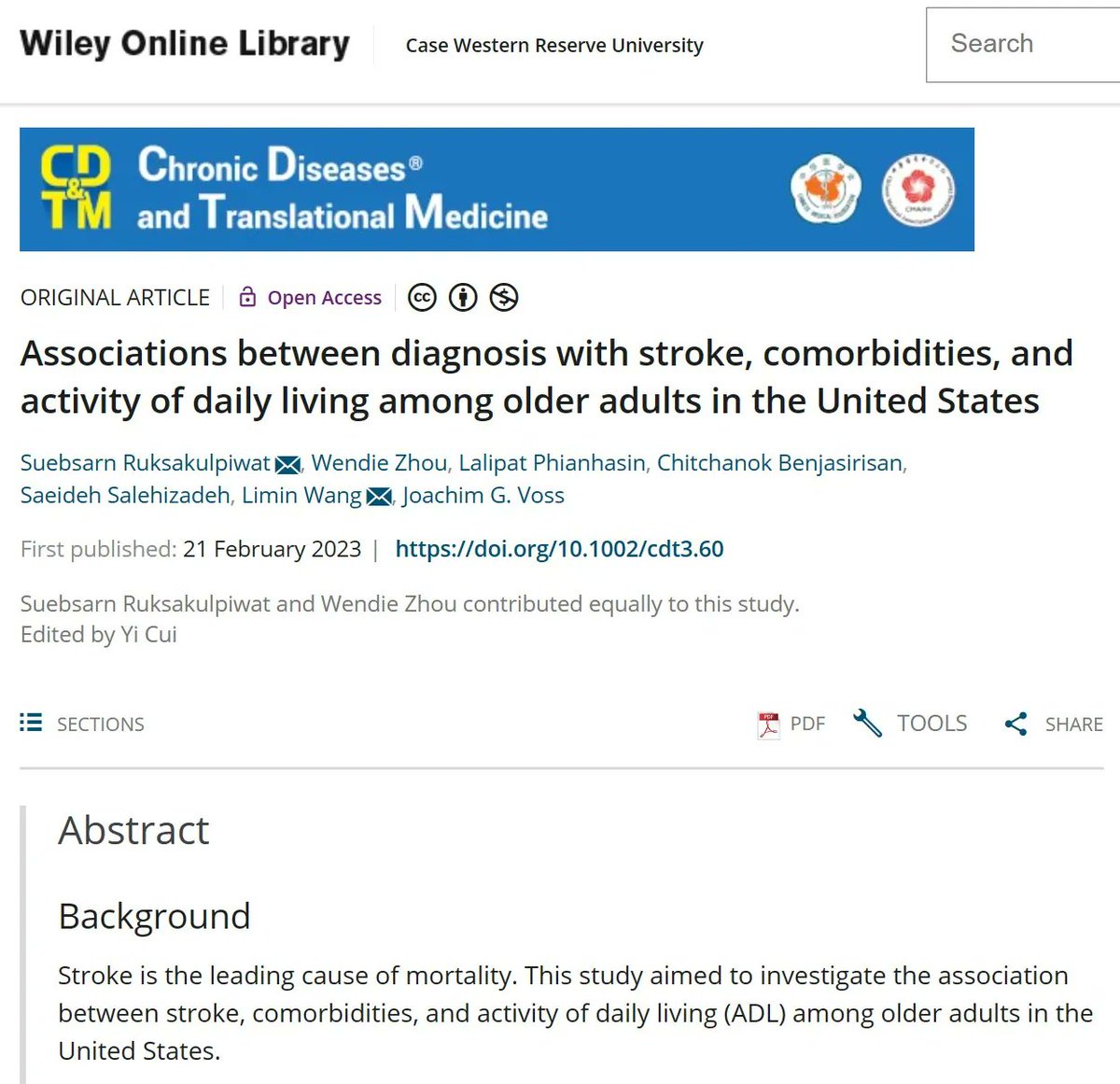 Suebsarn Ruksakulpiwat, RN, MMed, PhD (@suebsarnr) on Twitter photo Happy to share the recent publication on <a href="/cdtm4/">Chronic Diseases and Translational Medicine (CDTM)</a>. The link is here: onlinelibrary.wiley.com/doi/full/10.10… Happy to share the recent publication on <a href="/cdtm4/">Chronic Diseases and Translational Medicine (CDTM)</a>. The link is here: onlinelibrary.wiley.com/doi/full/10.10…