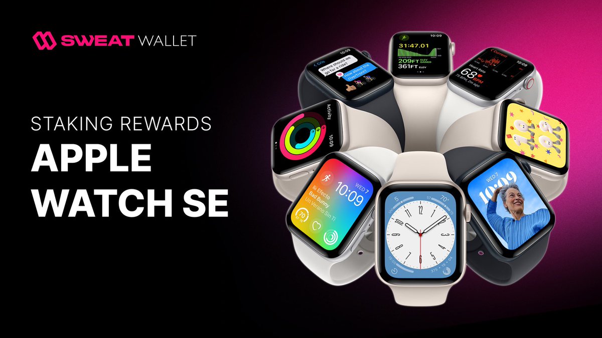 SweatEconomy's tweet photo. Step to it! 🍏⌚️

Live now in Sweat Wallet💧 https://t.co/hisEsT1cJE