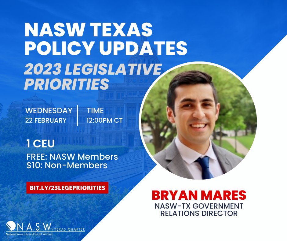 NASW Texas on Twitter "TOMORROW Join NASWTX GR Director, Bryan Mares