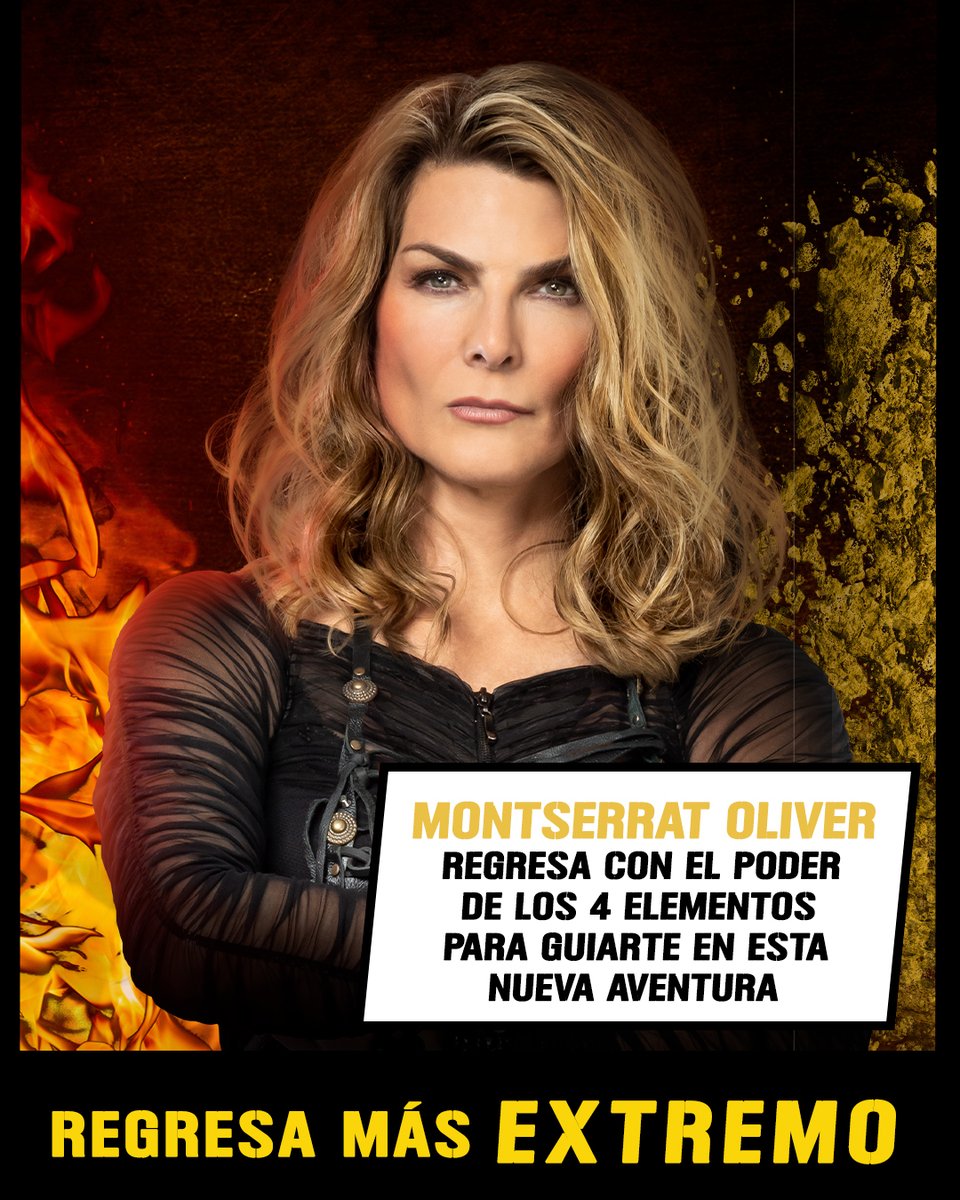 reto4mx's tweet photo. ⚡⚡⚡ ¡@Montserrat33 regresa a tu pantalla para llevarte al EXTREMO! ⚡⚡⚡
NUEVA TEMPORADA de #Reto4Elementos... ¡Próximamente! https://t.co/86F7j5ZNtW
