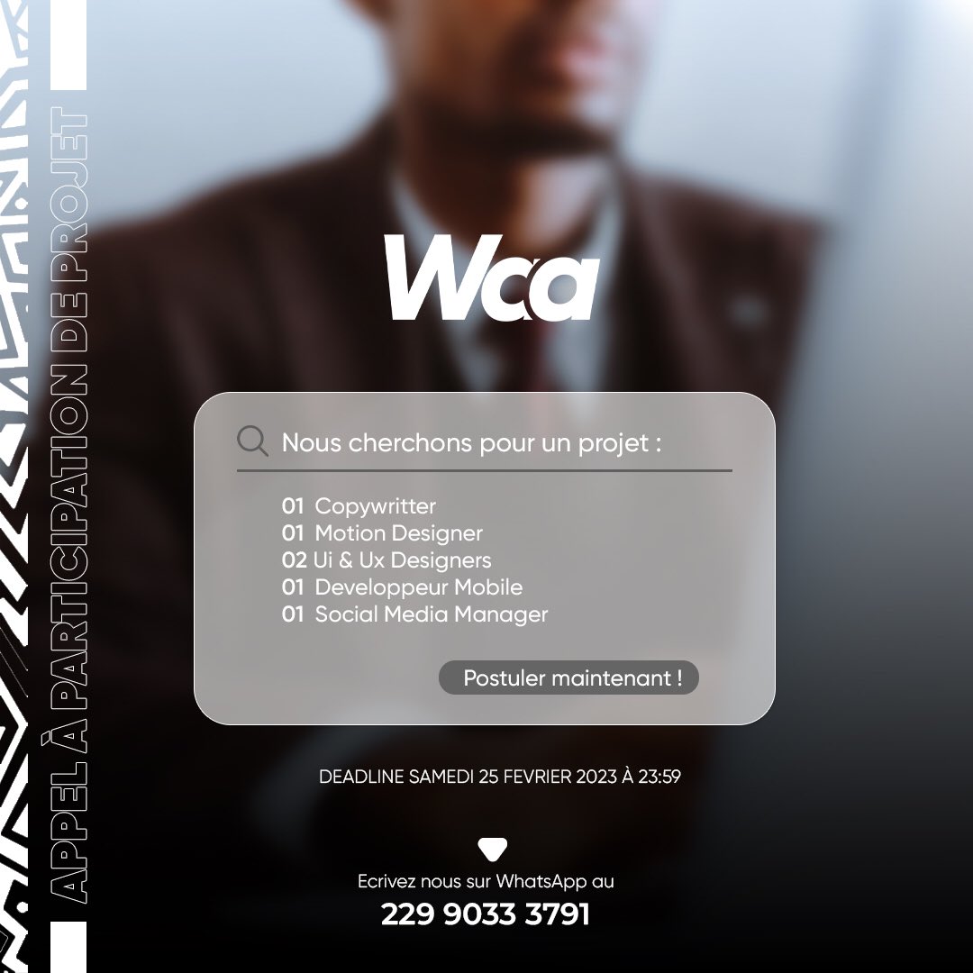 GKeouda's tweet photo. APPEL A PARTICIPATION Waa Project  https://t.co/acx6vPOgox https://t.co/773lHEfXse