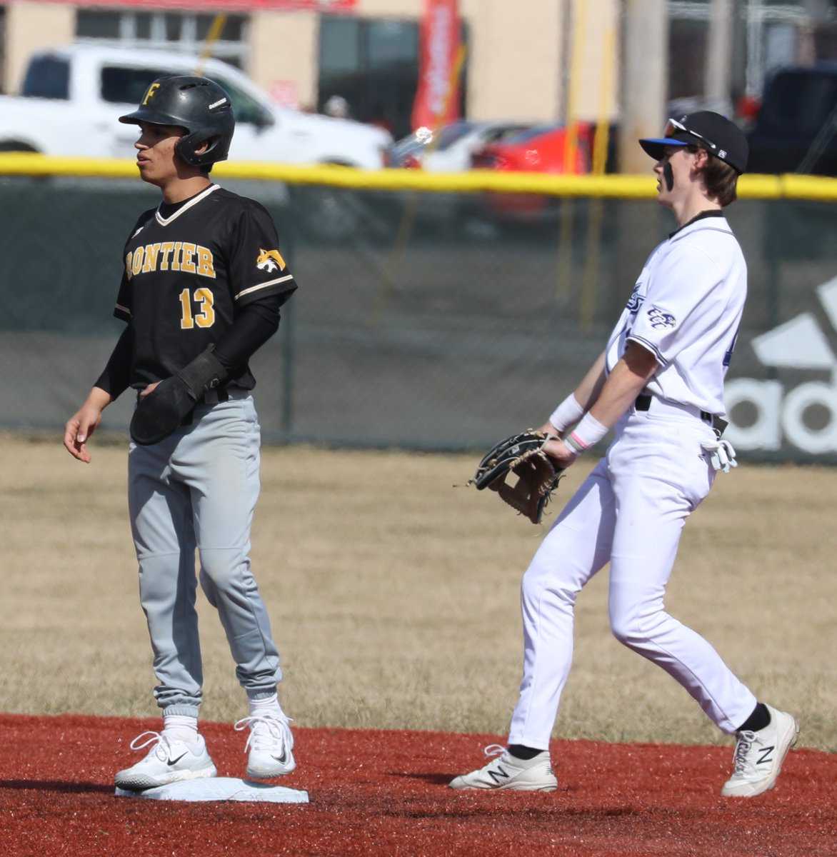 ECC_Falcon's tweet photo. It is Opening Day at Taco Bell Field where the @ECCFalconBSB team is squaring off against the Frontier Community College team in a doubleheader! 

Here are a few shots from today's first game. The second game is slated to start at 3 p.m. 
#ECCFalcons #ECCBaseball https://t.co/8GxSE8mowp