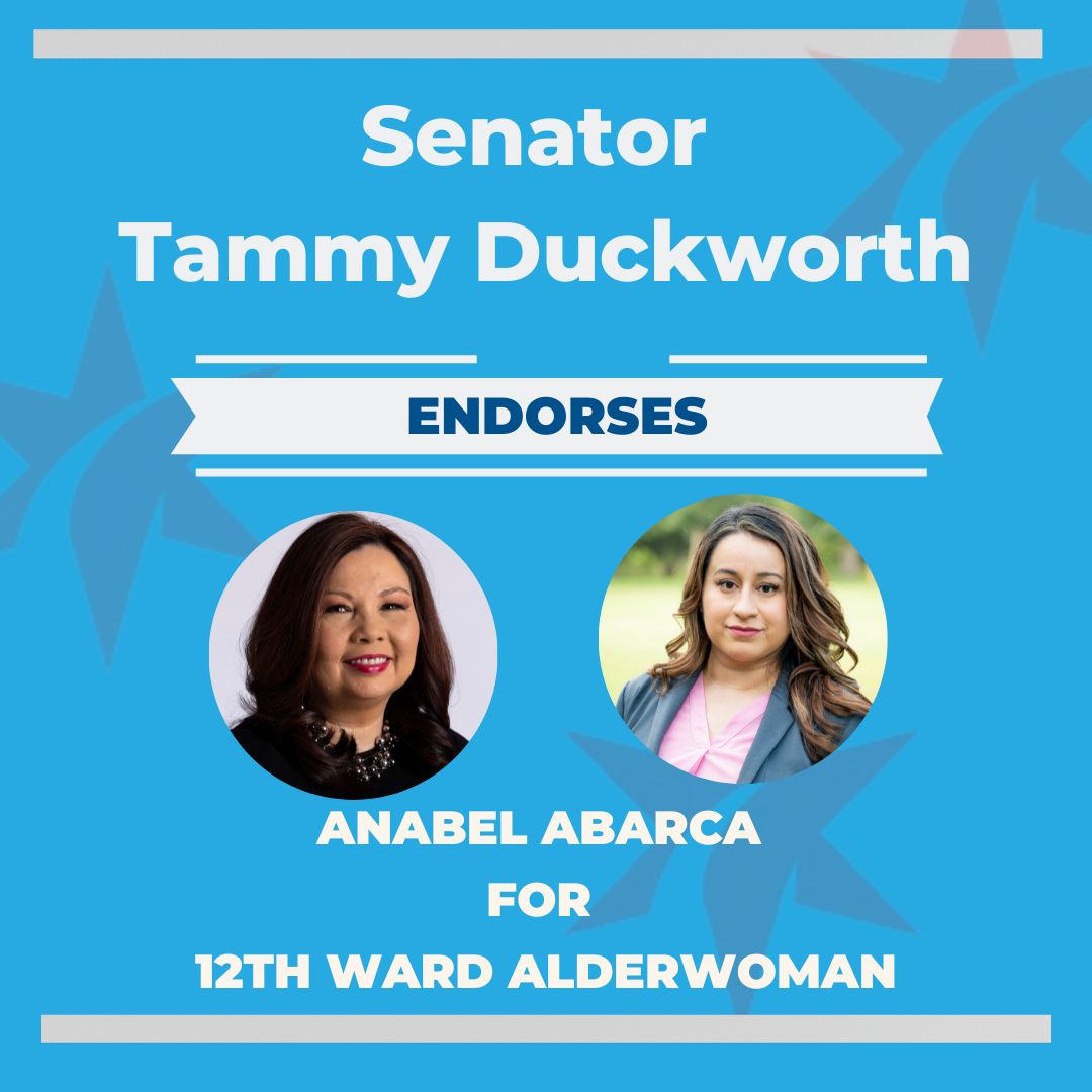 Honored to announce that <a href="/TammyDuckworth/">Tammy Duckworth</a> has endorsed my campaign!