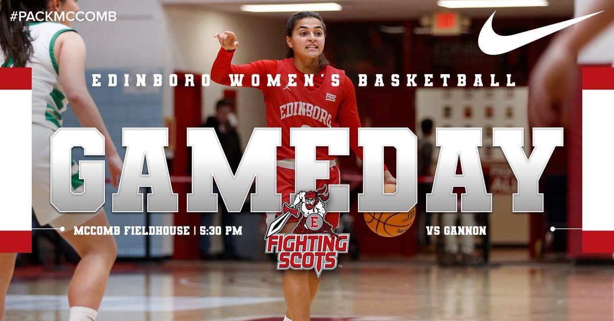 BoroAthletics's tweet photo. Let's #PackMcComb for today's key @PSACsports West matchup for @BoroWBB!
๐ Gannon
๐Edinboro, Pa. | McComb Fieldhouse
๐ 5:30 PM
๐ป https://t.co/DsxQOWNmBg
๐ https://t.co/ebDBMYzCao https://t.co/E0gMtPlcO1