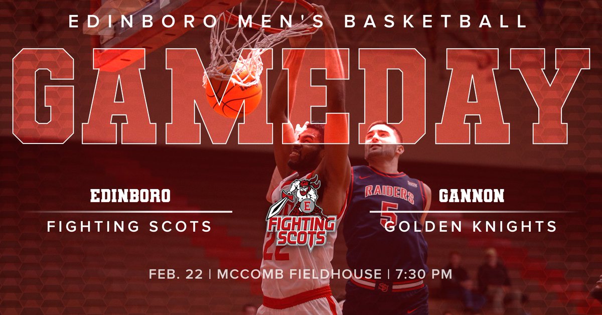 BoroAthletics's tweet photo. It's an @edinborombb GAMEDAY! It's time to #PackMcComb for tonight's contest with Gannon!
๐ Gannon
๐Edinboro, Pa. | McComb Fieldhouse
๐ 7:30 PM
๐ป https://t.co/DsxQOWNUqO
๐ https://t.co/Oy99D7cL4t https://t.co/ThBJFfsk19